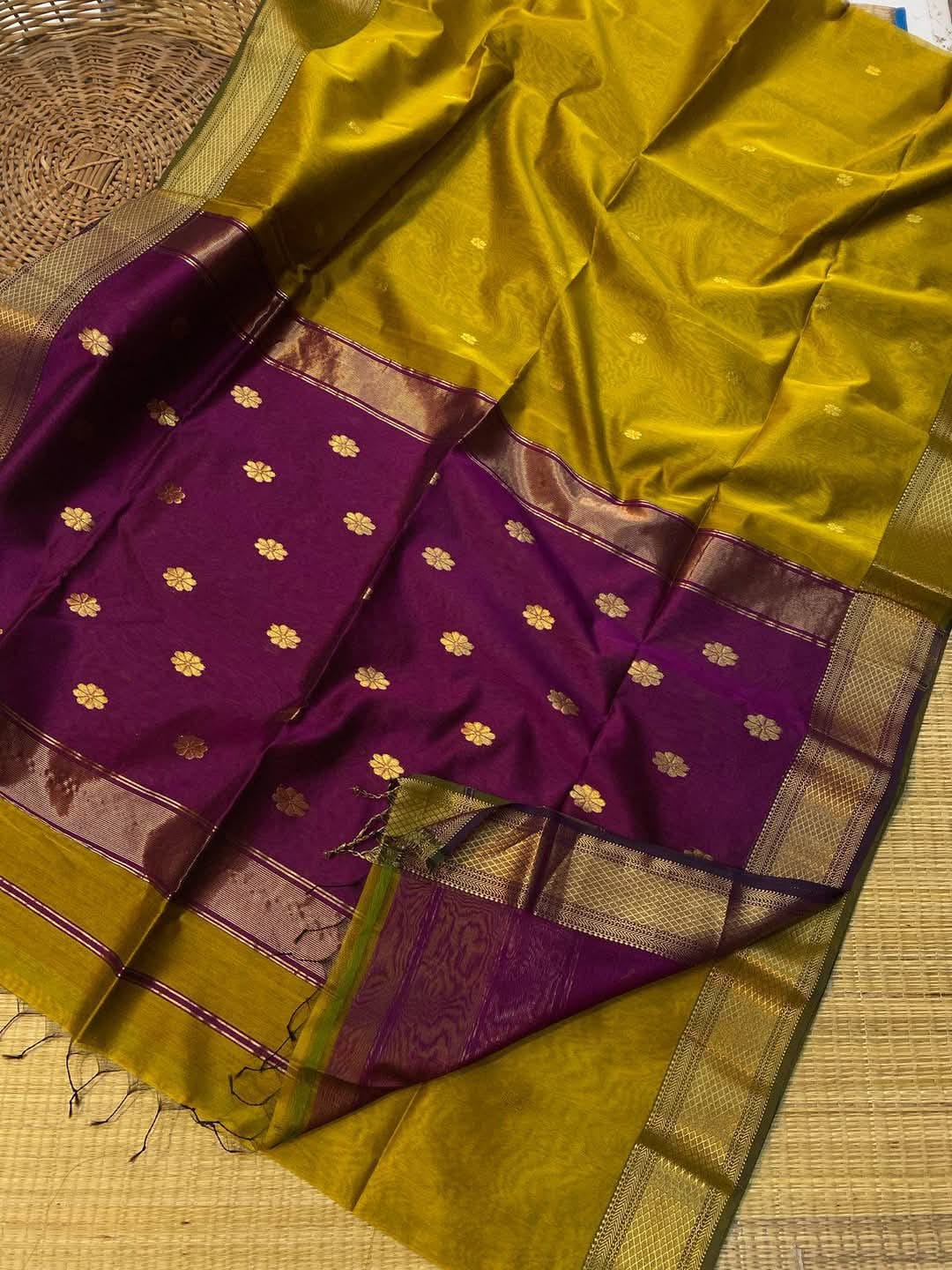 Maheshwari Cotton Silk Saree