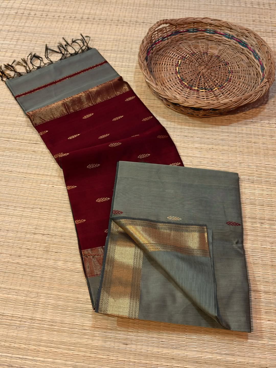 New Cotton Silk Maheshwari Handloom Saree