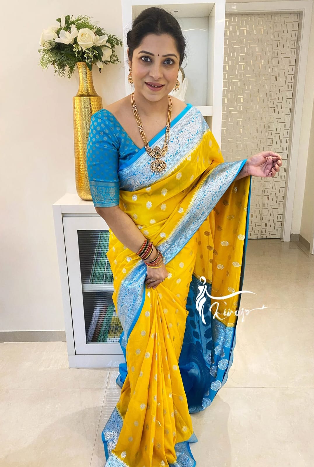 Banarasi Georgette Katan Handloom Silk Saree