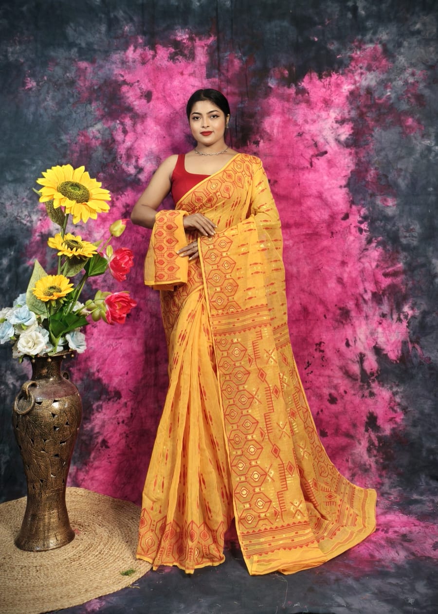 Exclusive Puja Special Jamdani Saree