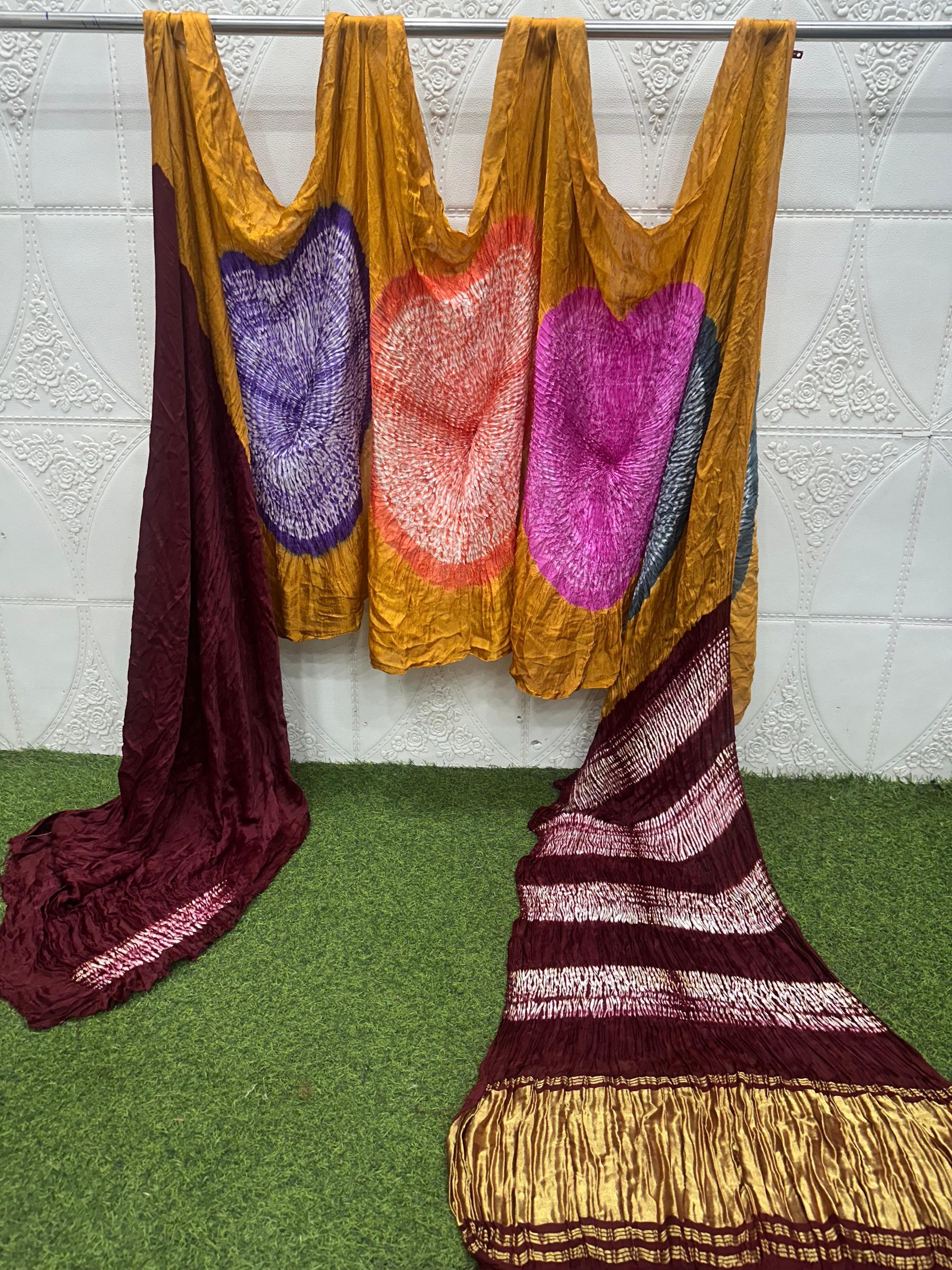 Hand Shibori Modal Silk Saree