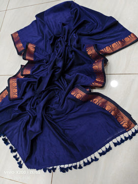 Exclusive South Indian Traditional Maheshwari Cotton Saree