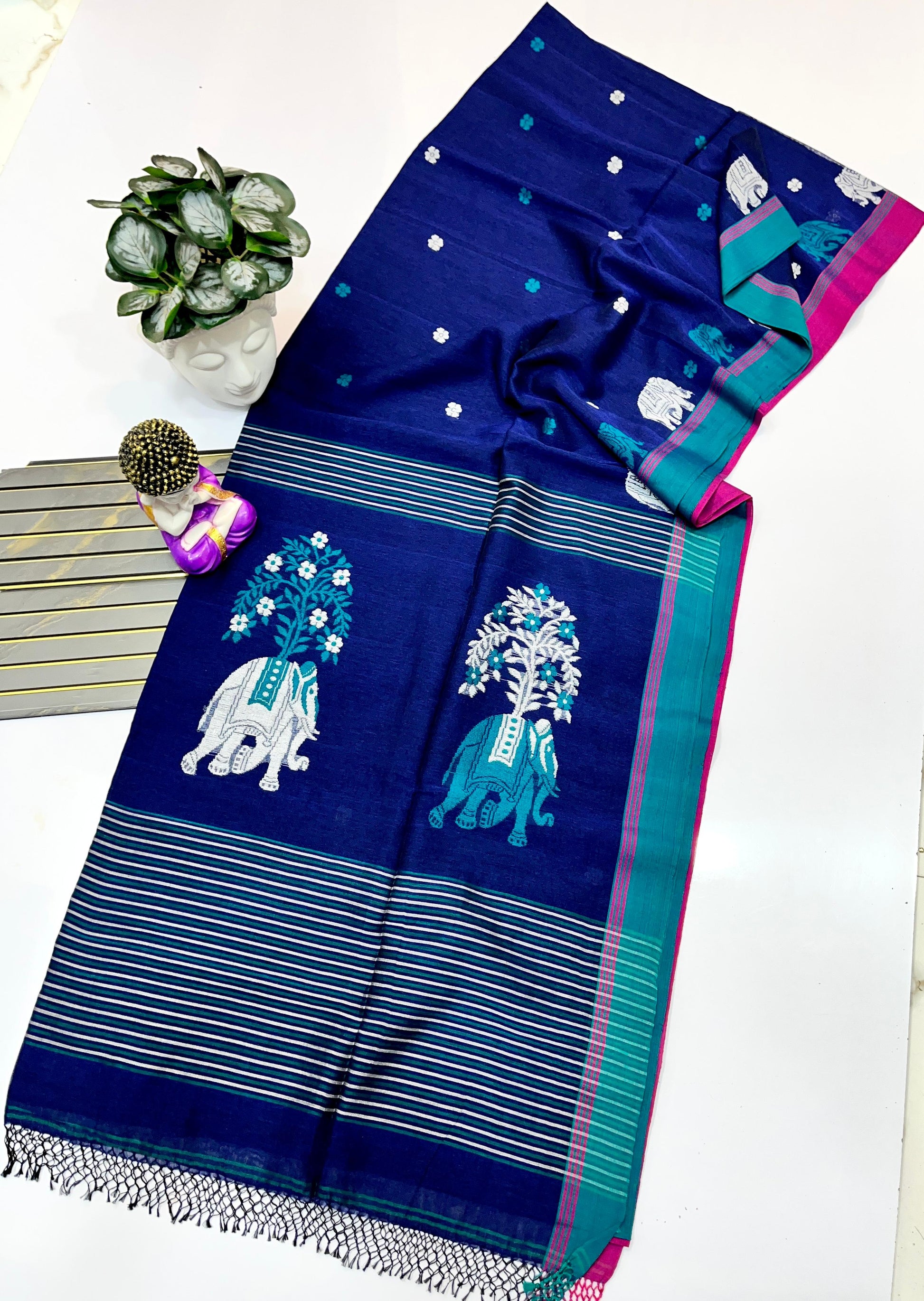 Pure Cotton Handwoven Saree