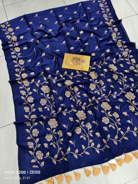 Floral Printed Mulmul Cotton Saree