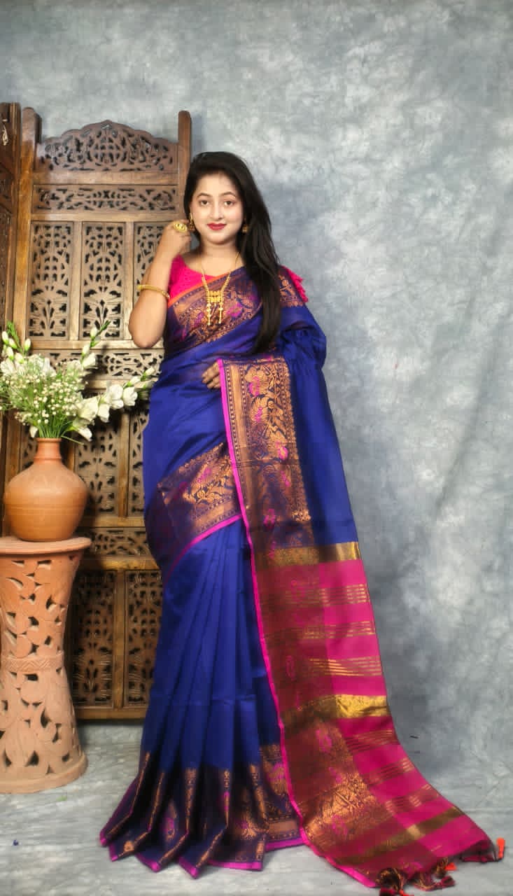 Maheshwari Cotton Silk Saree