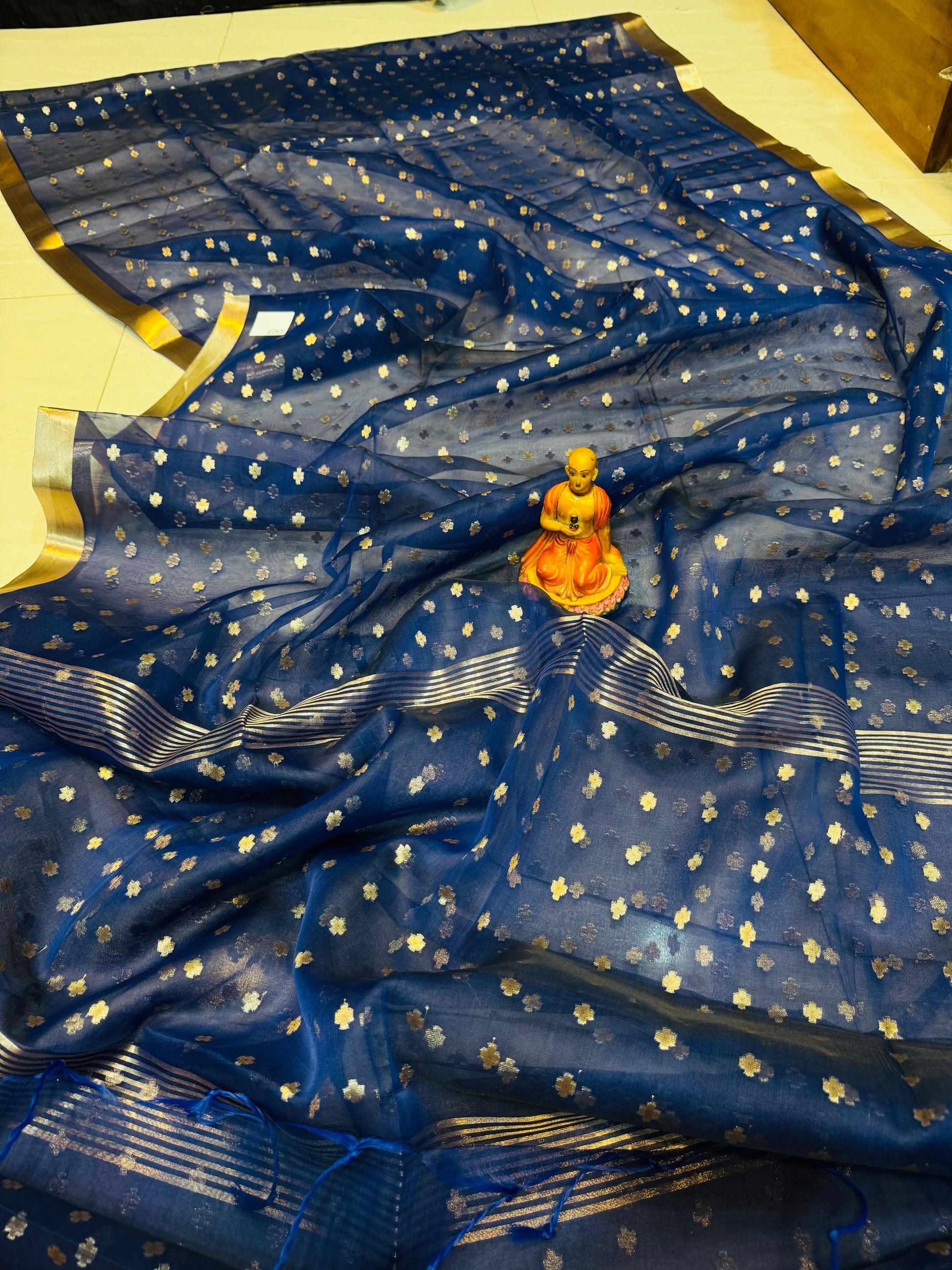 New Exclusive Organza Muslin Buti Saree