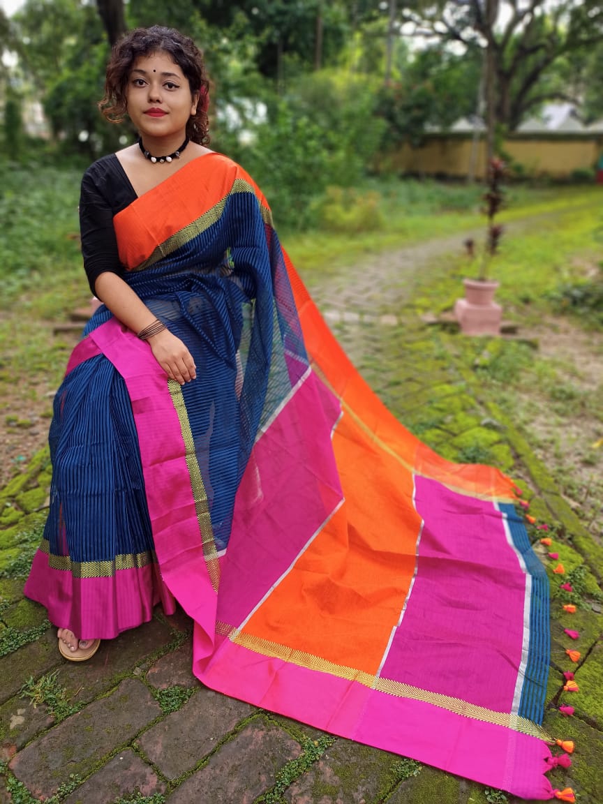 Maheshwari Check Saree