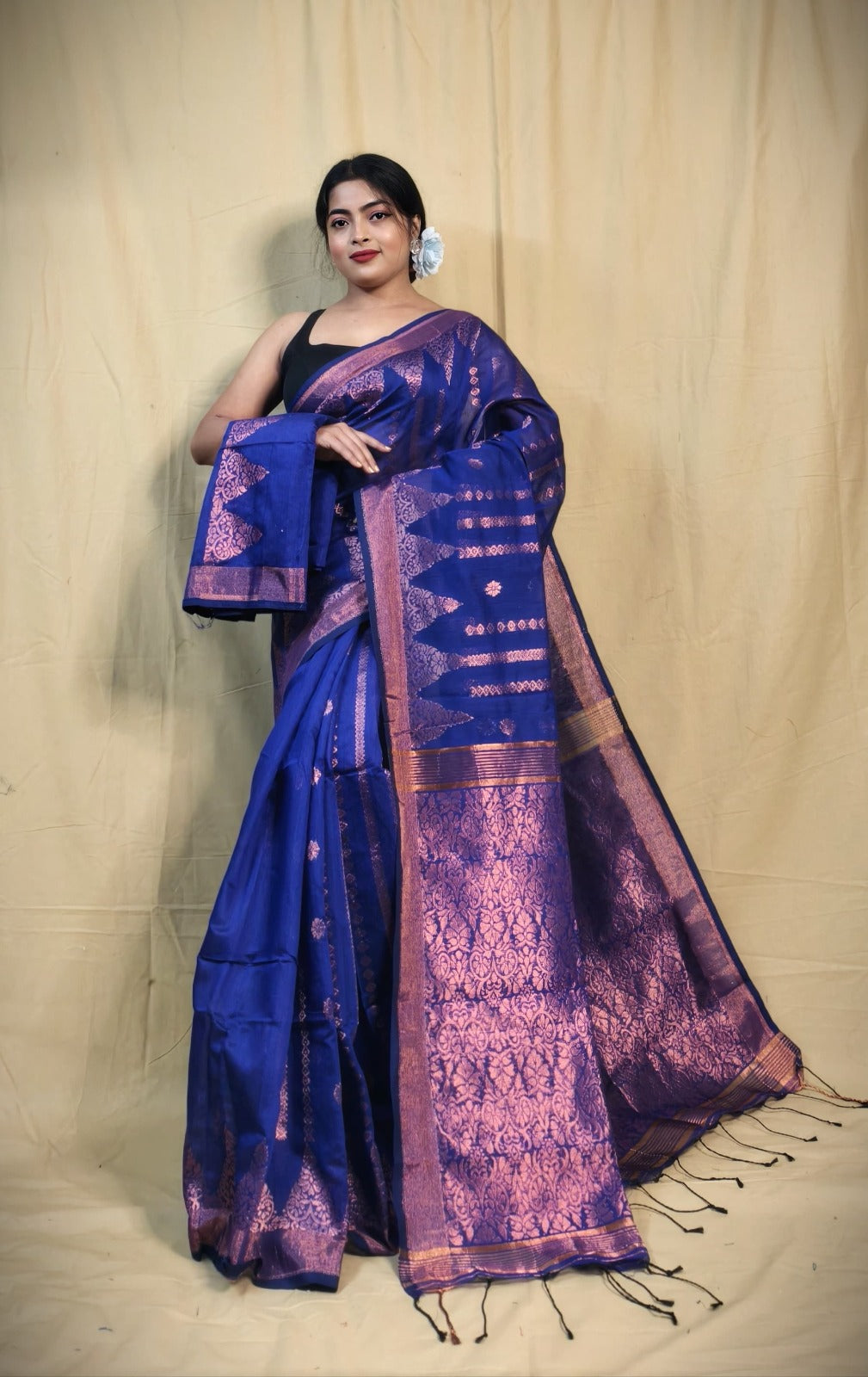 Cotton Silk Jamdani Saree