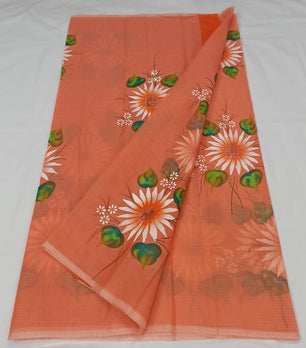 Kota Doria Hand Painting Saree