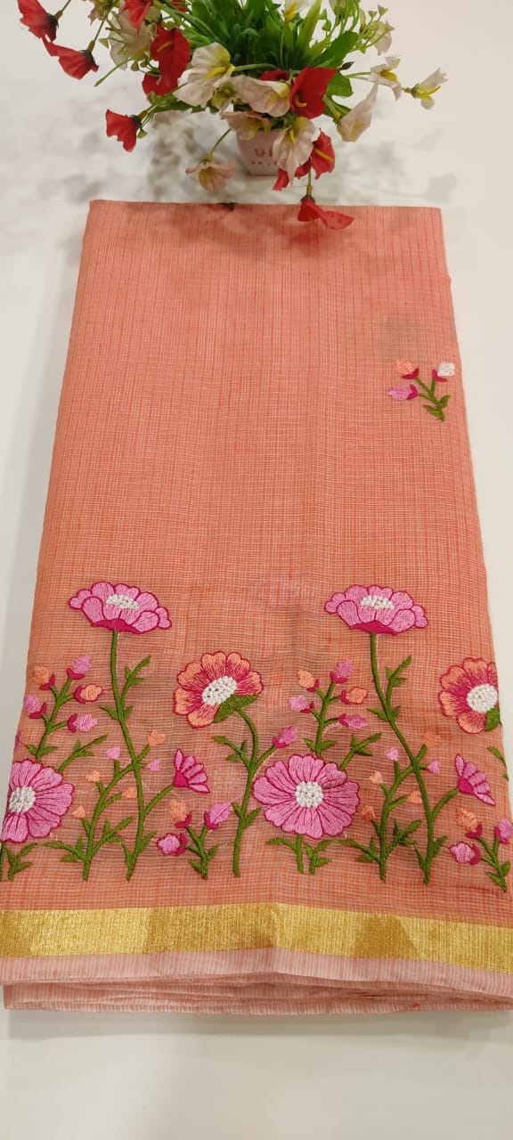 Kota Doria Silk Saree