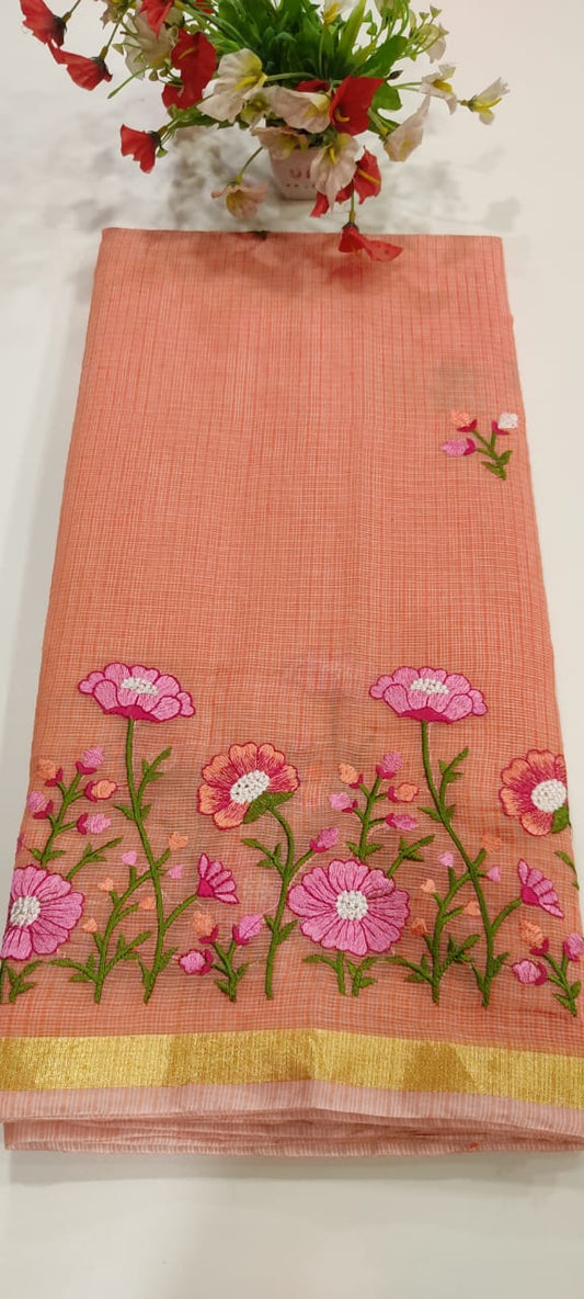 Kota Doria Silk Saree