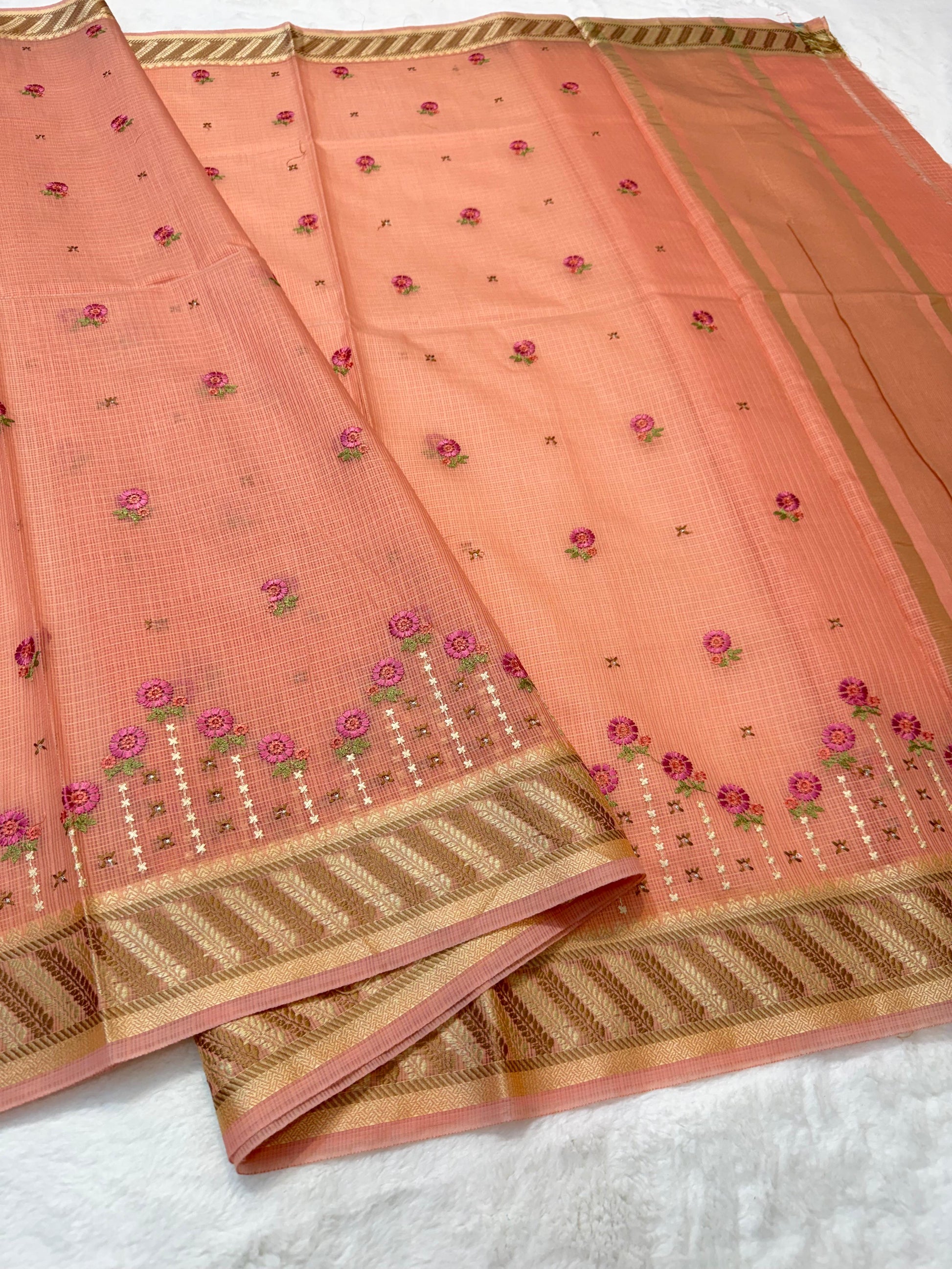 Kota Saree with Embroidery Work