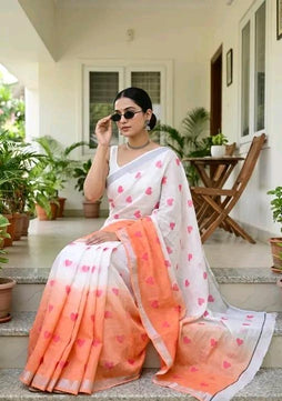 Exclusive Linen Saree