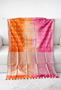 Premium Cotton Slub Shibori Saree