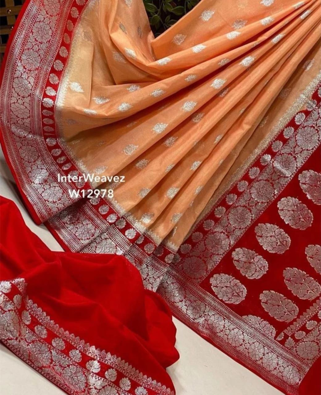 Banarasi Handloom Katan Georgette Silk Saree