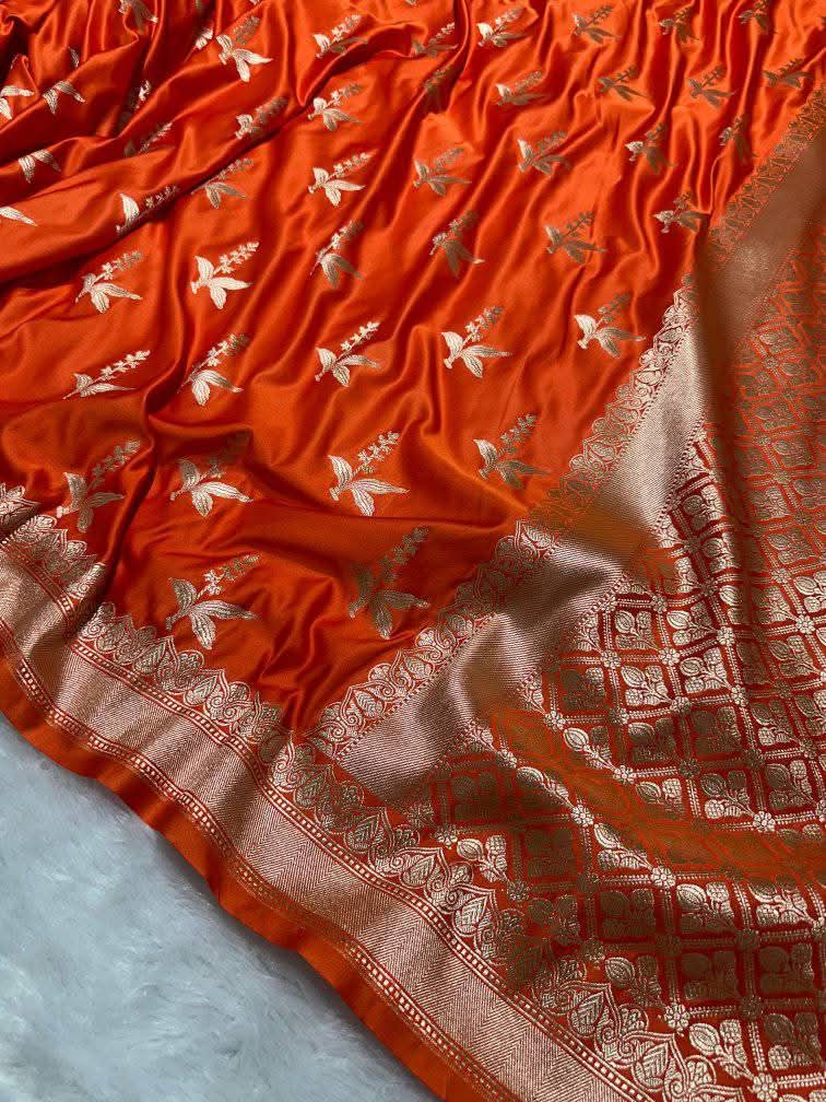 Banarasi Katan Mashru Silk Soft Saree