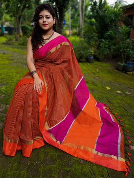 Maheshwari Check Saree