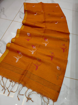 Exclusive Tissue Linen Jamdani Saree