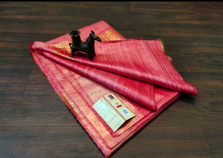 Pure Tussar Ghicha Silk Saree