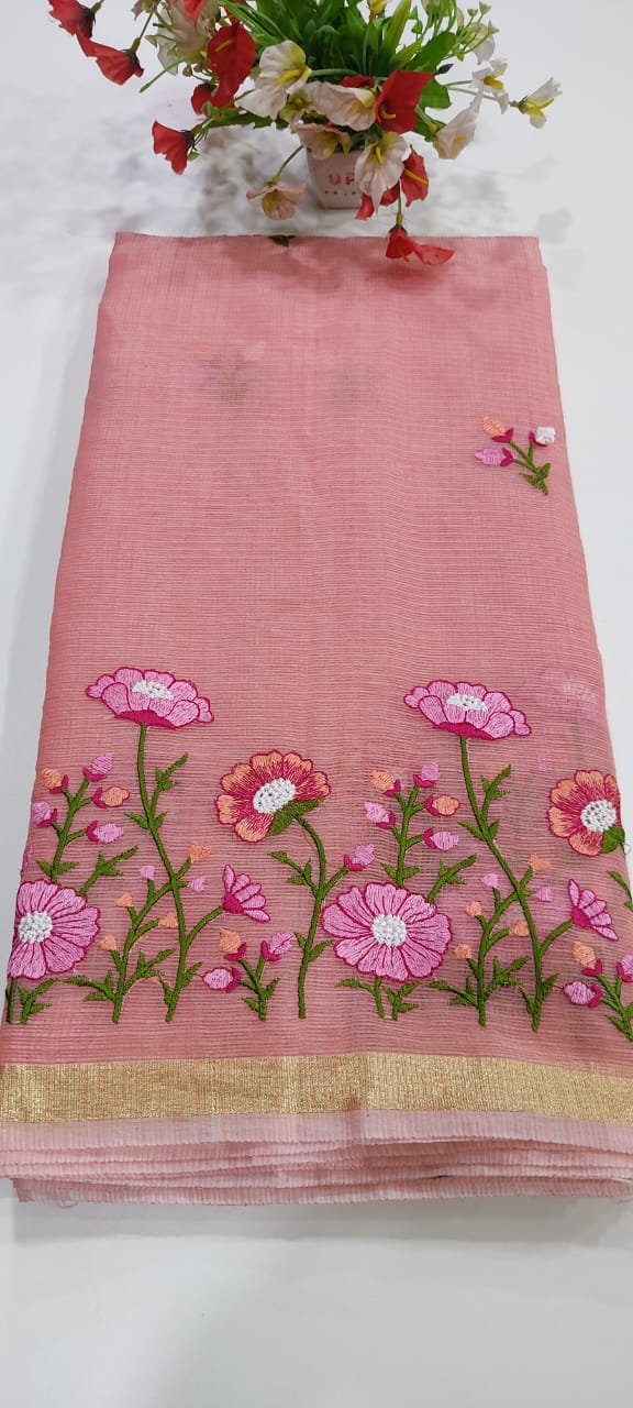 Kota Doria Silk Saree