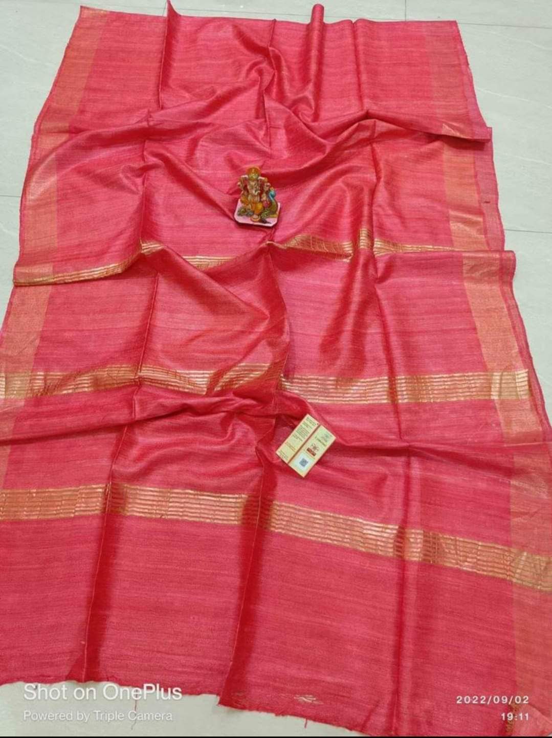 Pure Tussar Ghicha Silk Saree