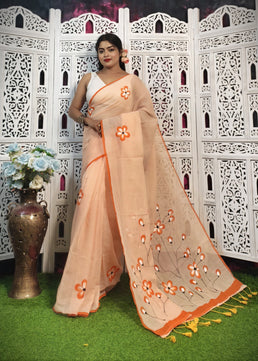 Mulmul Cotton Handprint Saree