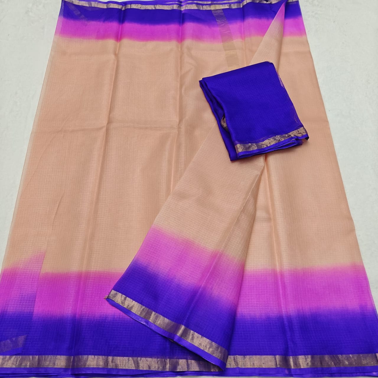 Kota Doria Pure Silk Saree