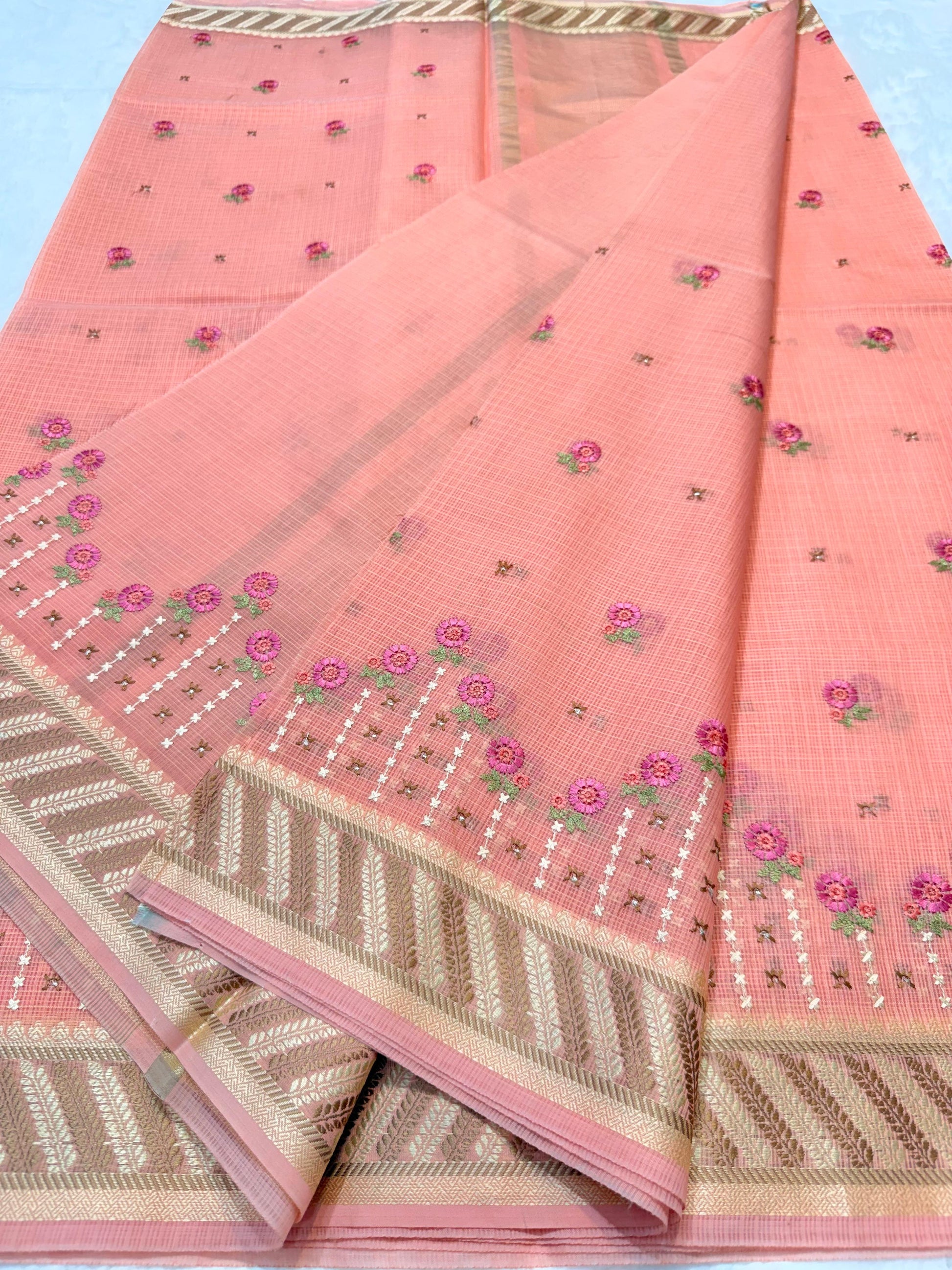 Kota Saree with Embroidery Work