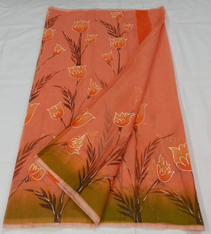 Kota Doria Hand Painting Saree