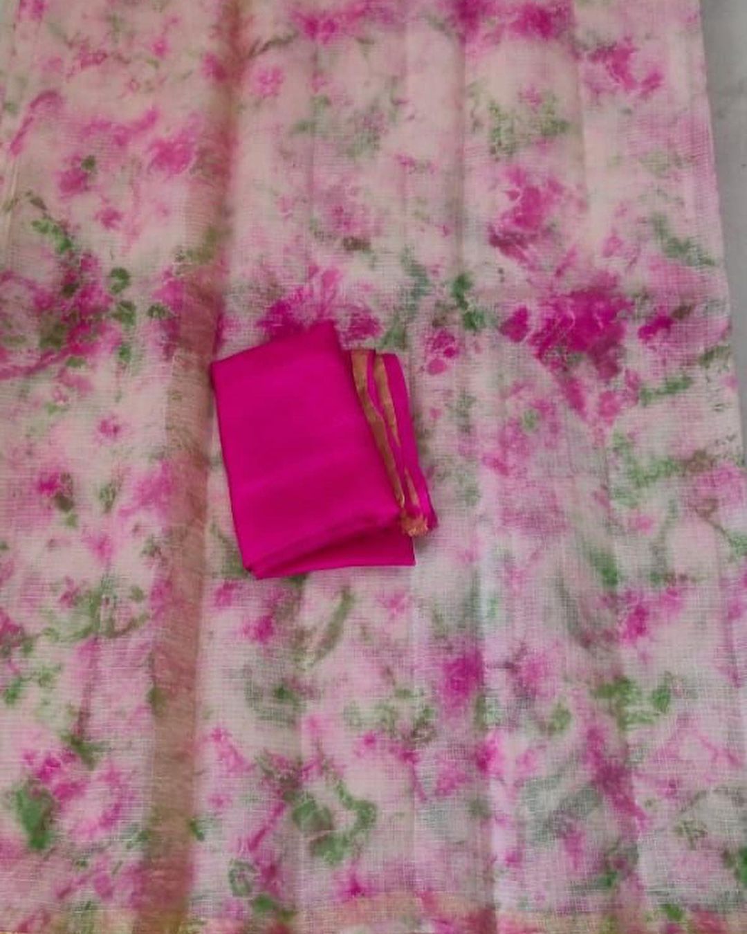 Pure Silk Kota Doria Plain Dyed Saree