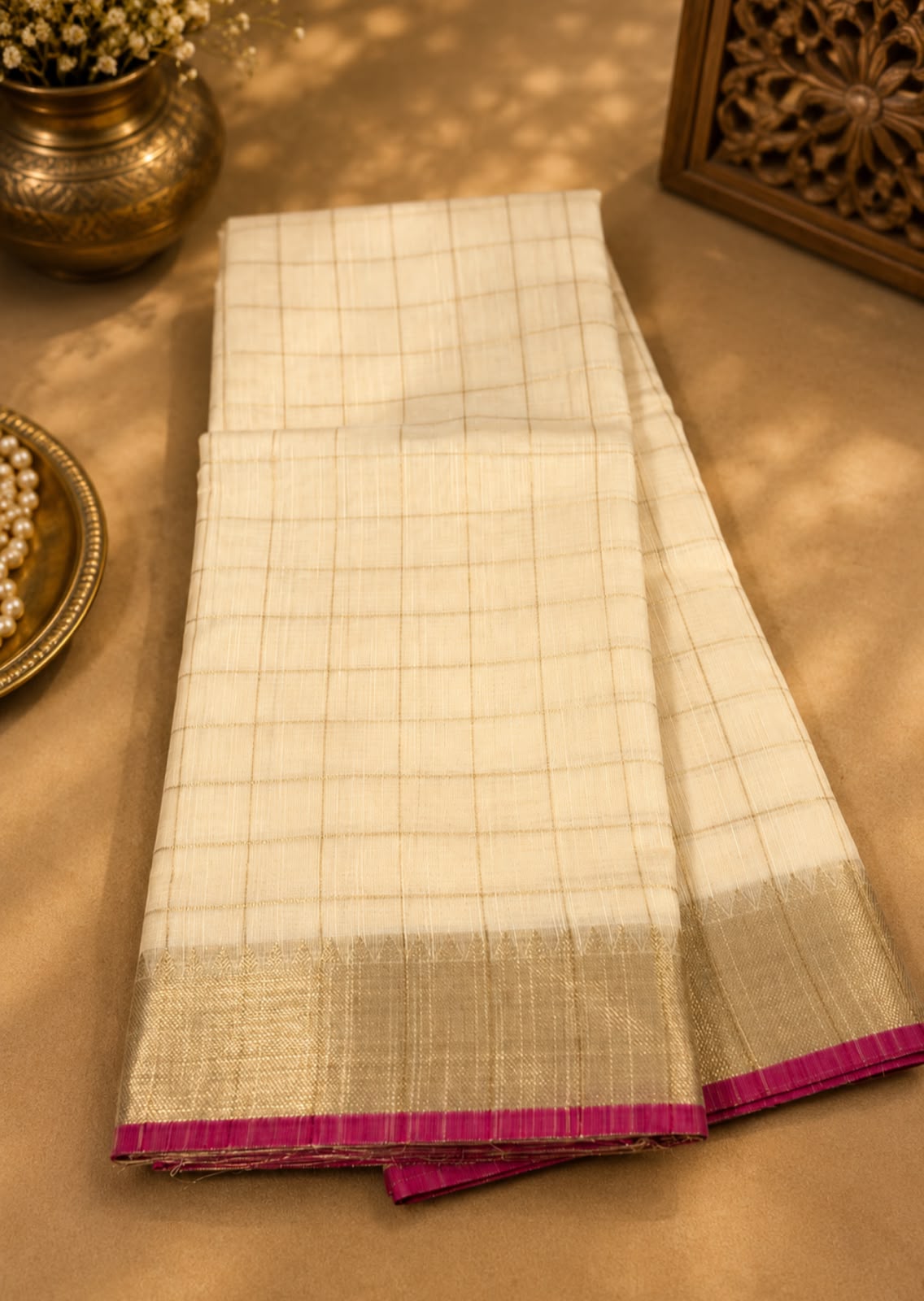Mangalagiri Cotton Silk Saree