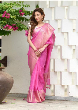 Pure Linen Saree