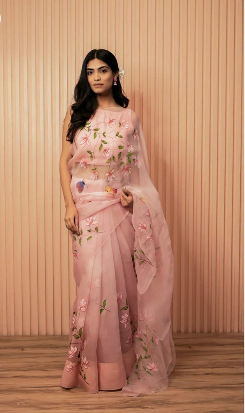 Pure Organza Silk Saree