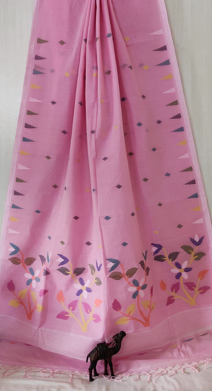 Pure Cotton Jamdani Saree