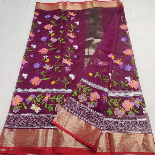 Kota Doria Soft Silk Saree