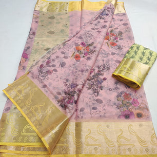Kota Doria Soft Silk Saree