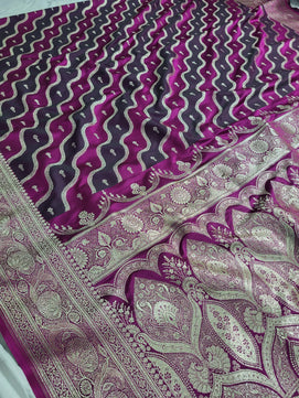 Banarasi Handloom Mashru Rangkat Katan Soft Silk Saree