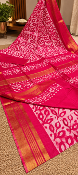 Exclusive Linen Maheshwari Saree