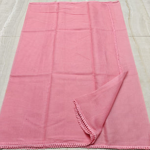 Kota Doria Saree with Crochet Lace
