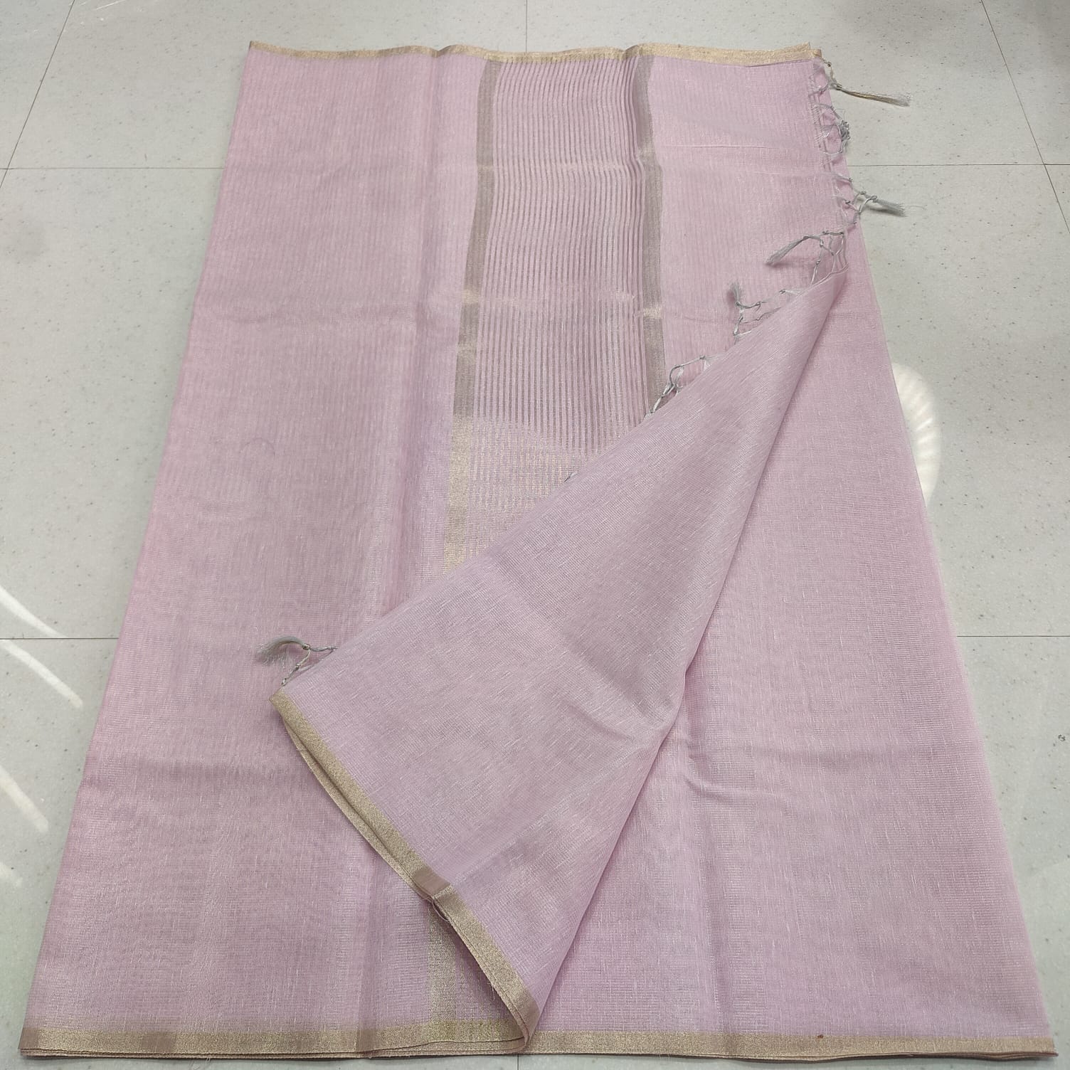 Chanderi Plain Saree