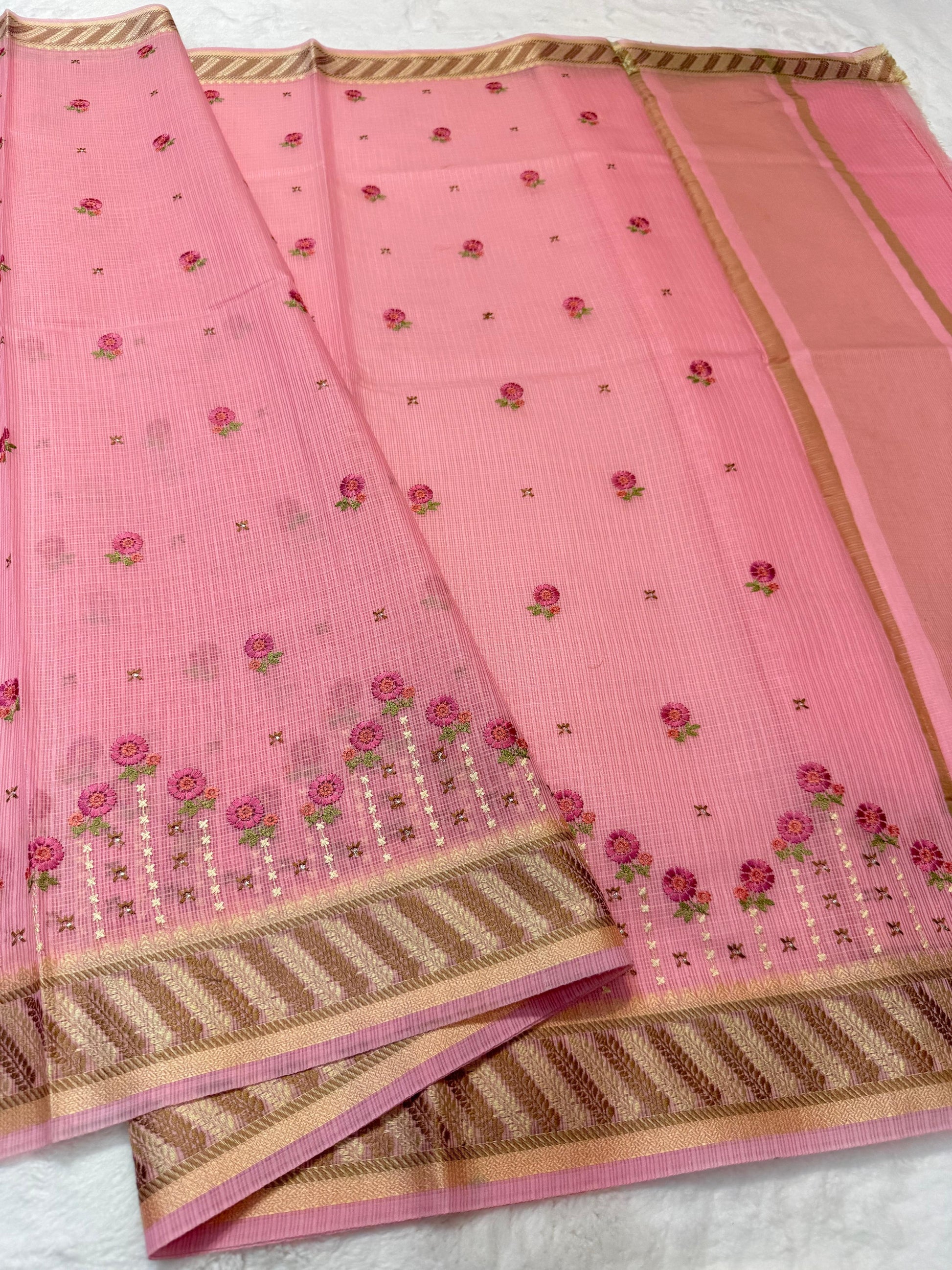 Kota Saree with Embroidery Work