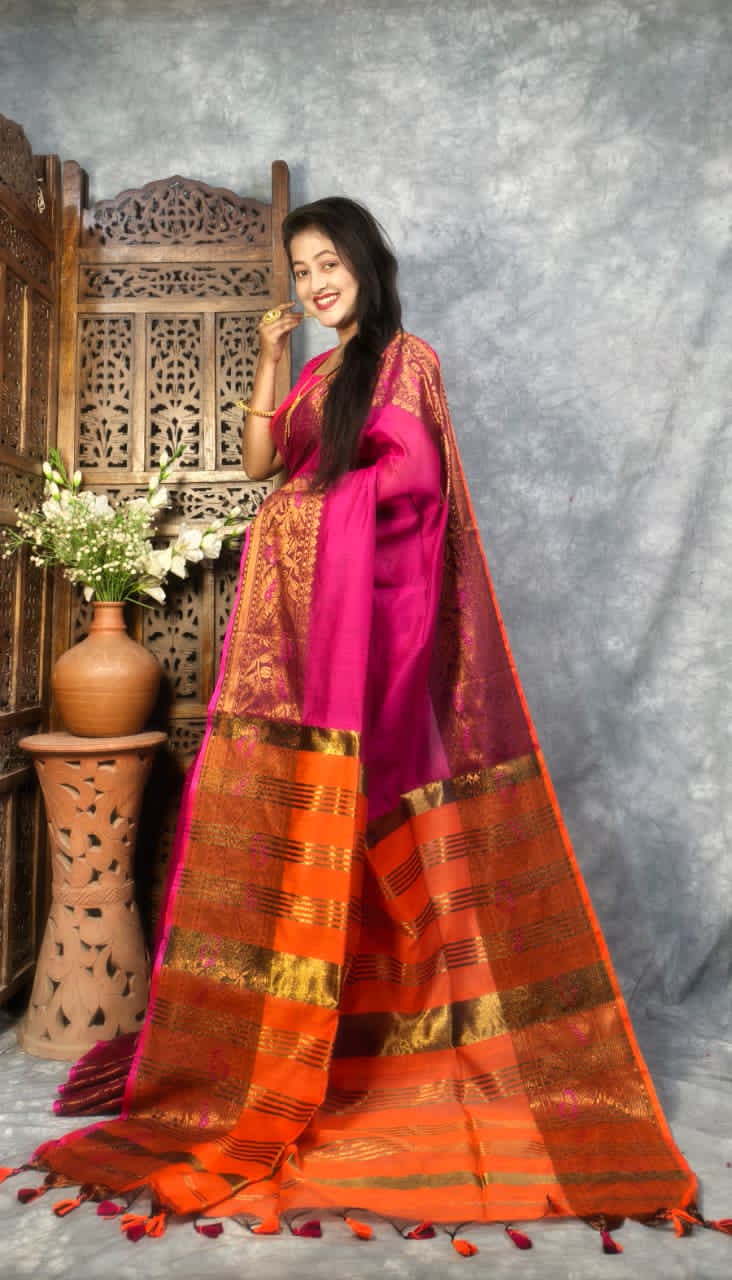 Maheshwari Cotton Silk Saree