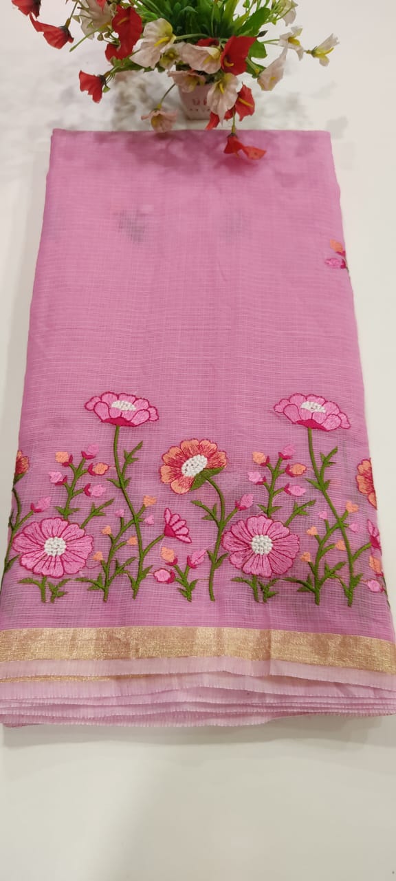 Kota Doria Silk Saree