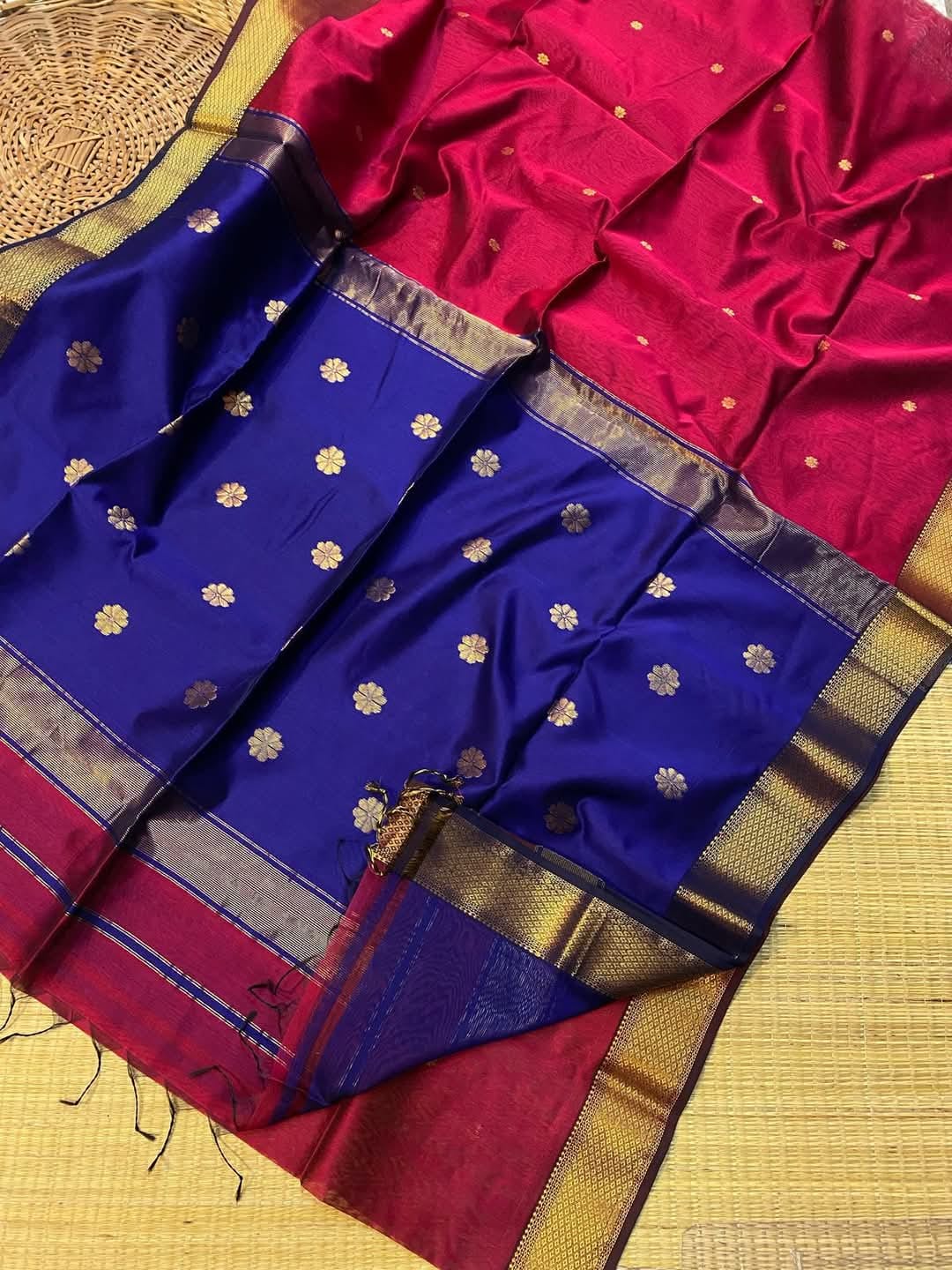 Maheshwari Cotton Silk Saree