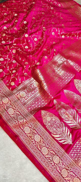 Banarasi Handloom Mashru Katan Soft Silk Saree