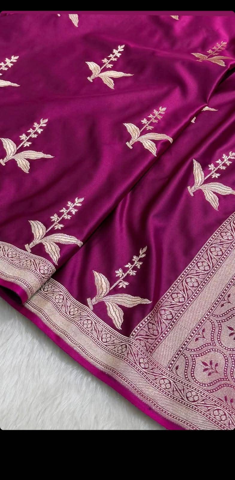 Banarasi Katan Mashru Silk Soft Saree