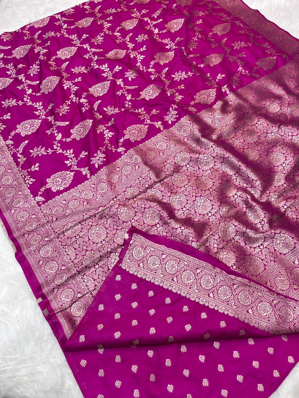Katan Georgette Silk Saree