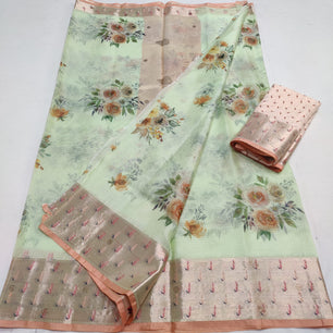 Kota Doria Soft Silk Saree