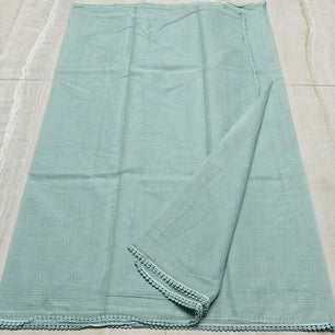 Kota Doria Saree with Crochet Lace