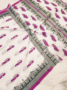 Pure Cotton Hand Block Print Saree